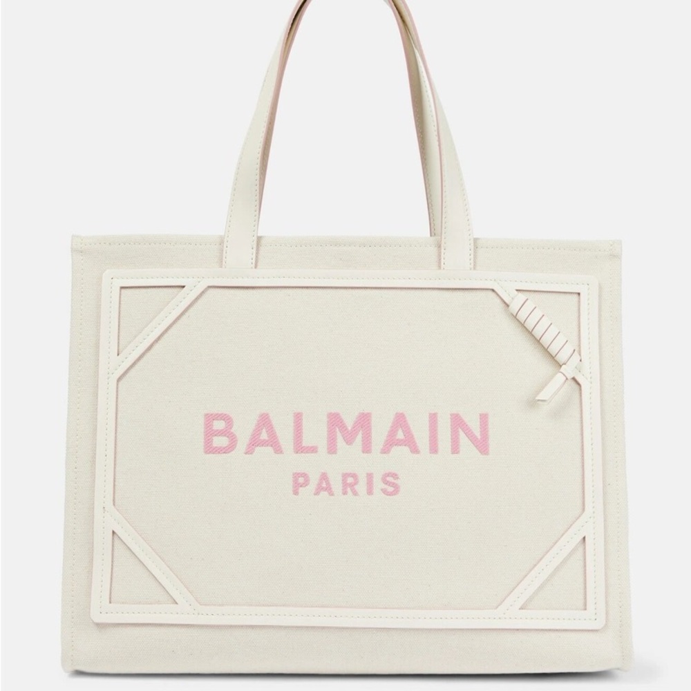 Balmain Paris Cream B Army 42 Tote Bag